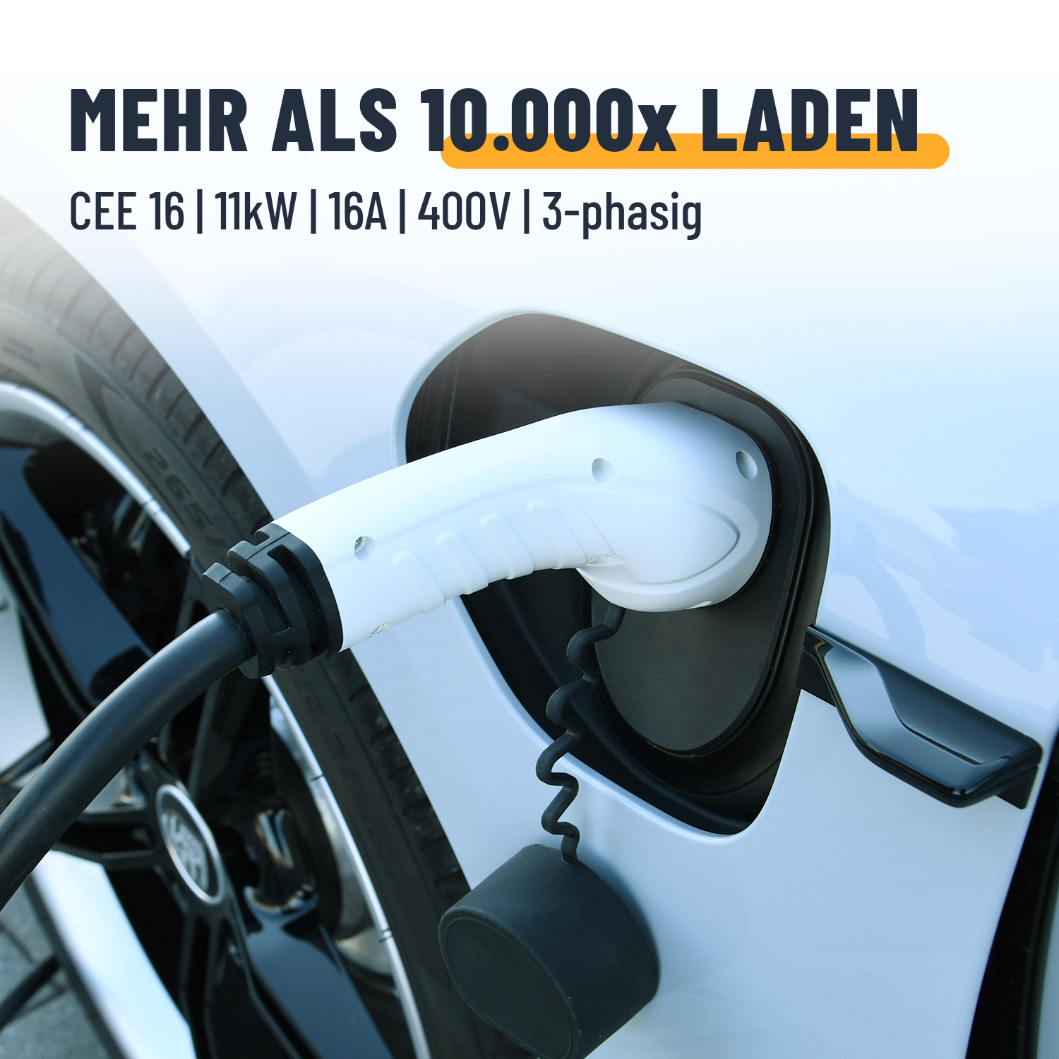 Mobile Wallbox CEE 11kW mit App Steuerung & Ladekabel Typ 2 11kW