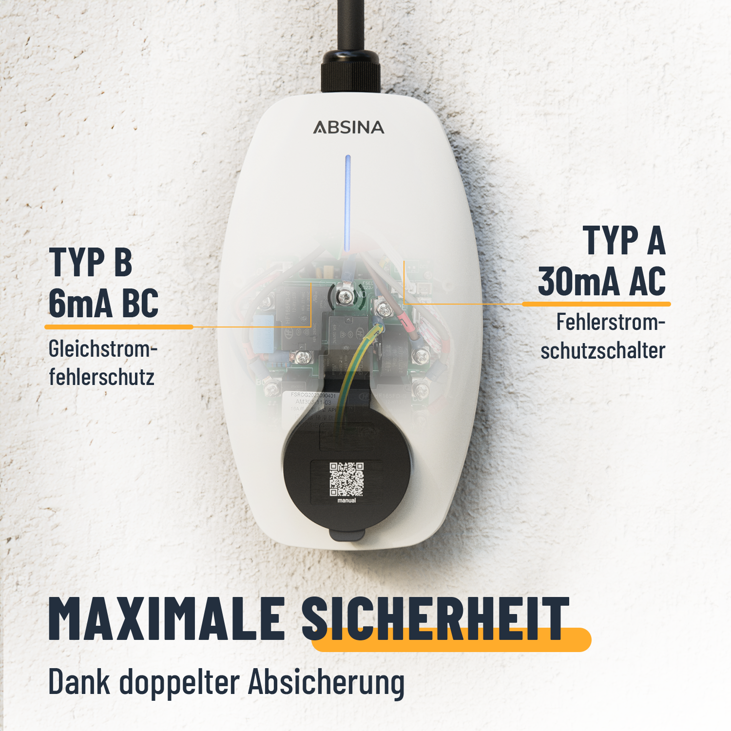 Mobile Wallbox CEE 11kW mit App Steuerung & Ladekabel Typ 2 11kW