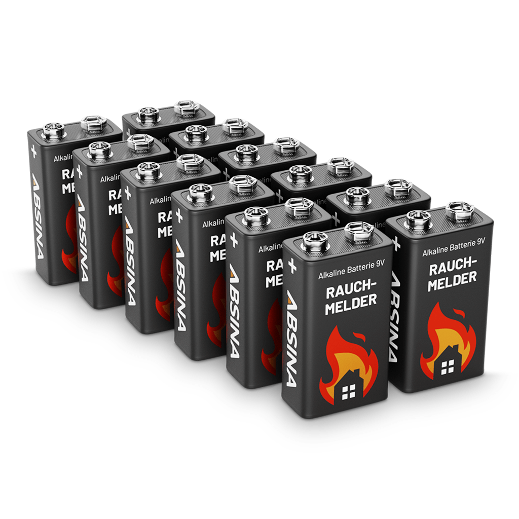 9V Rauchmelder Batterie