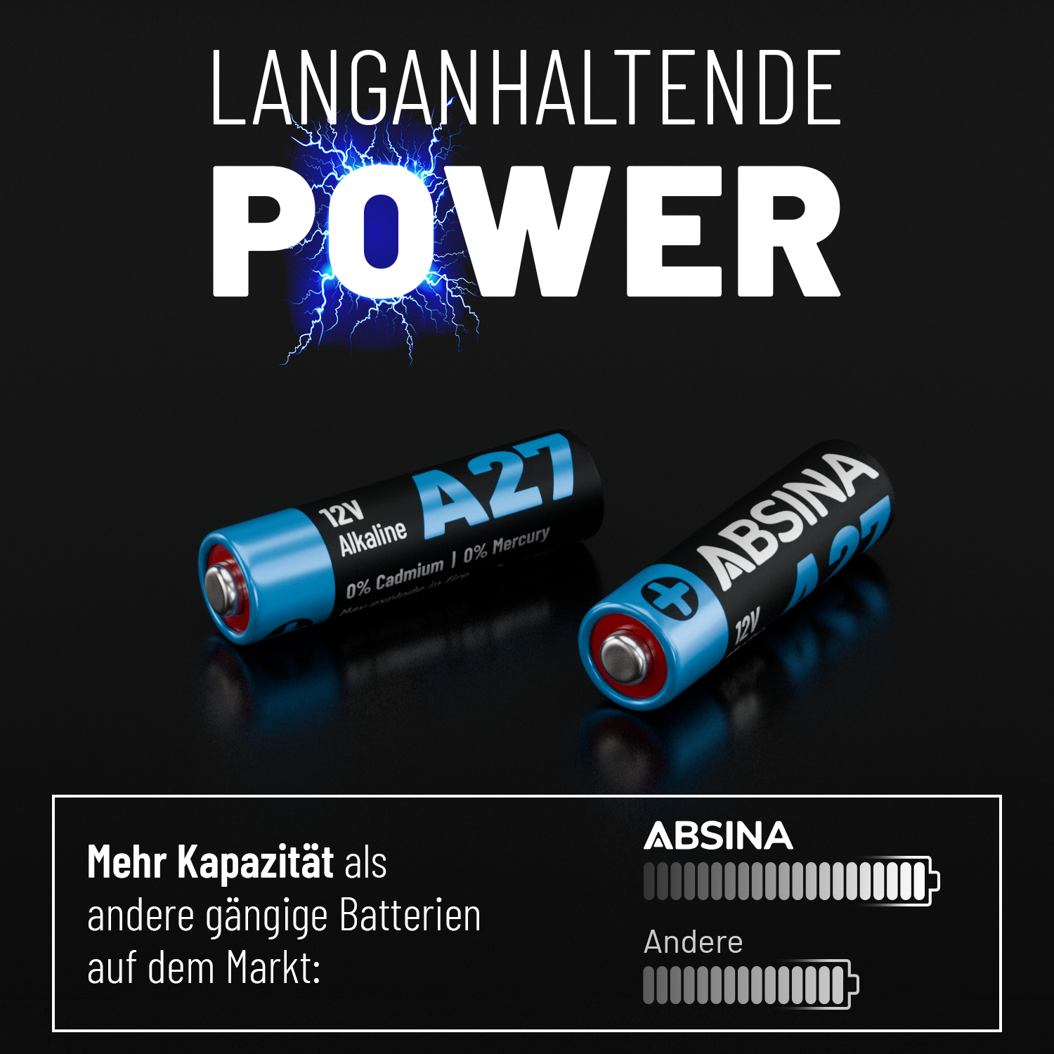 A27 Batterie Alkaline 12V