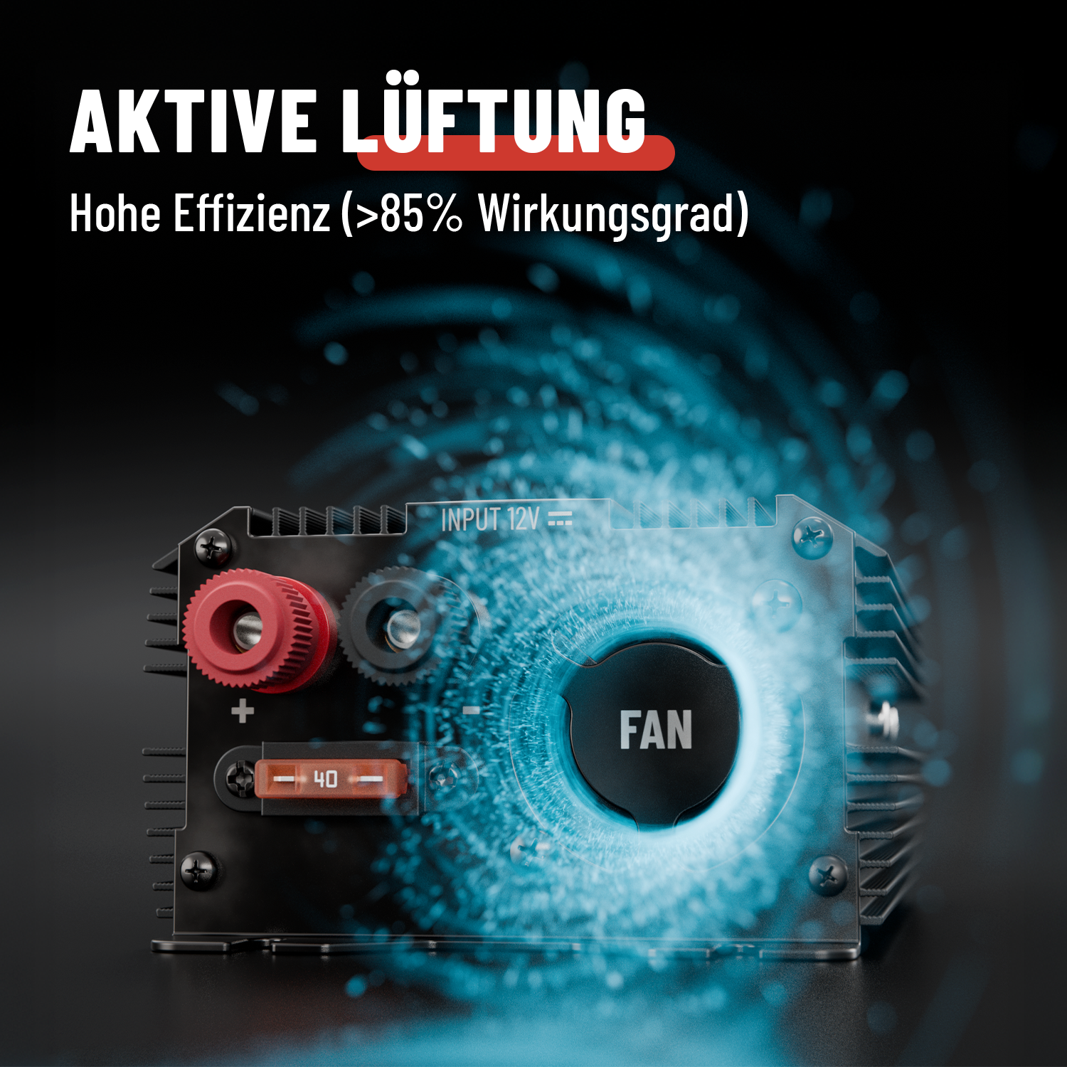 ABSINA 12V auf 230V Spannungswandler - Modifizierter Sinus Wechselrichter