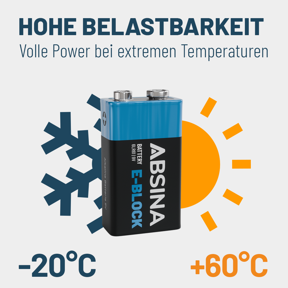 9V Block Batterien
