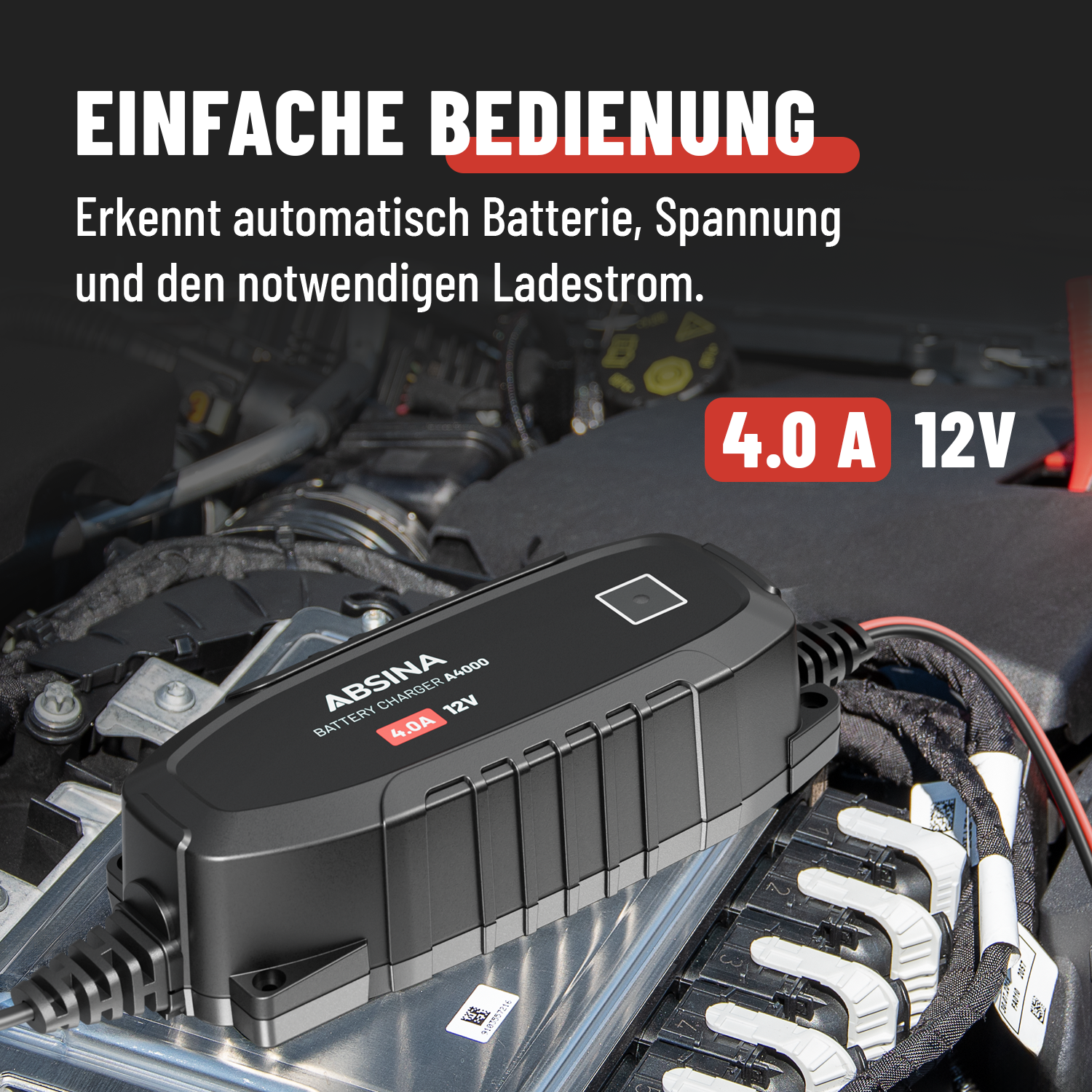 KFZ Batterie Ladegerät A4000 12V 4A