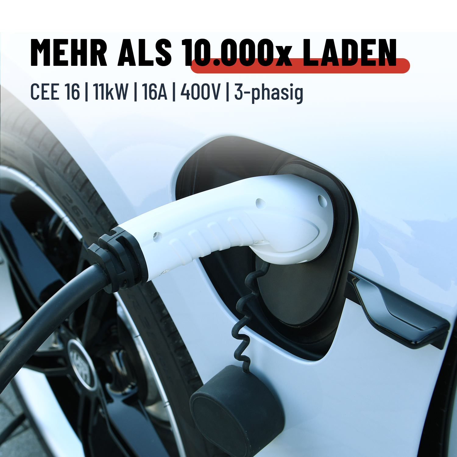 Mobile Wallbox CEE 11kW mit App Steuerung & Ladekabel Typ 2 11kW