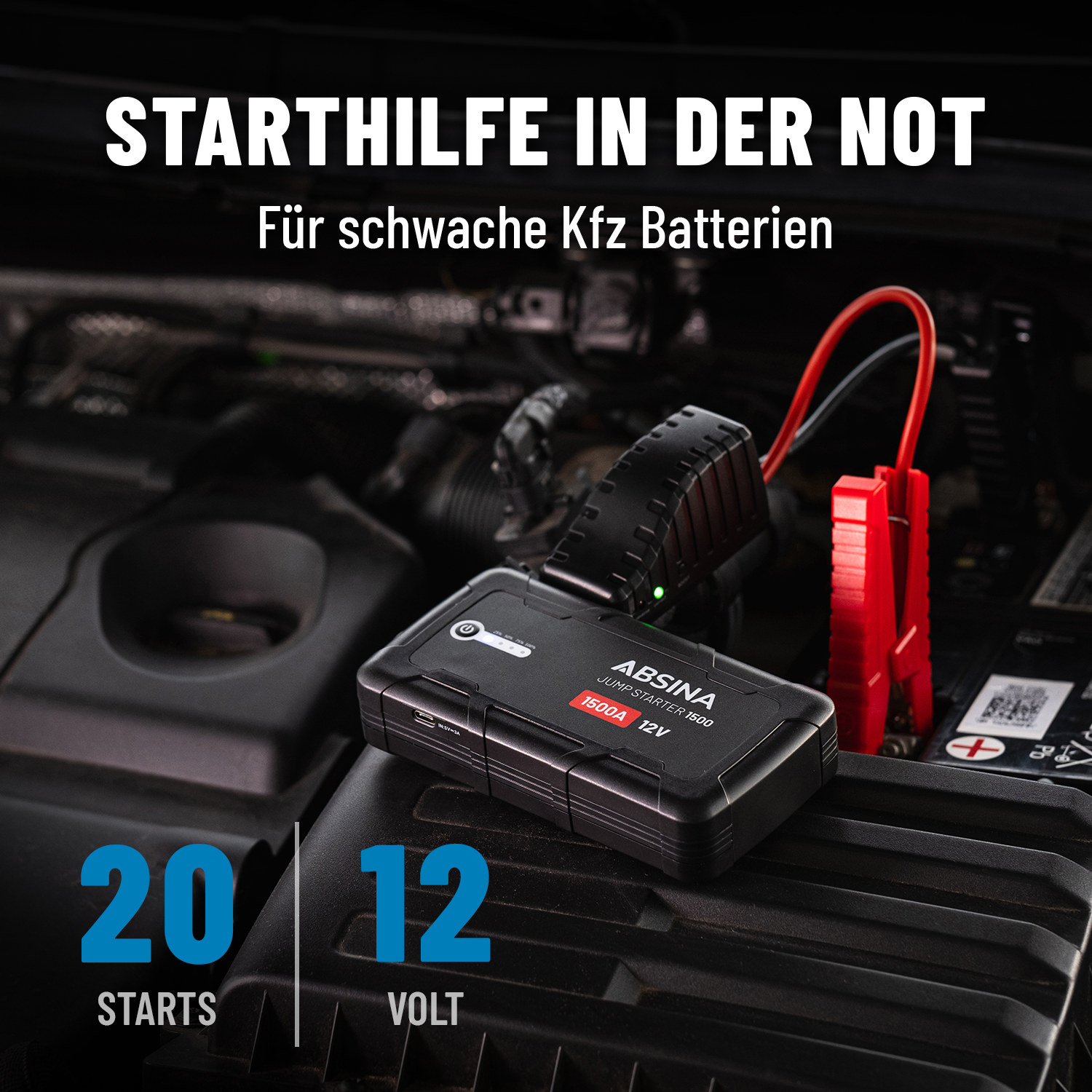 Auto Starthilfe Powerbank 1500A