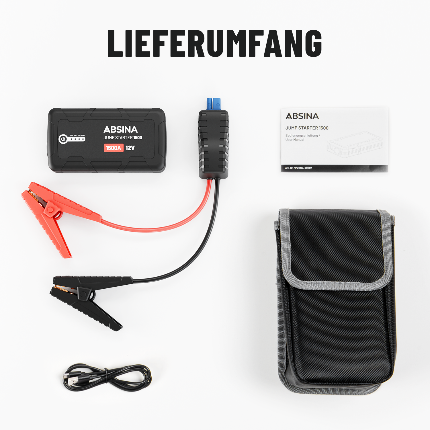 Auto Starthilfe Powerbank 1500A