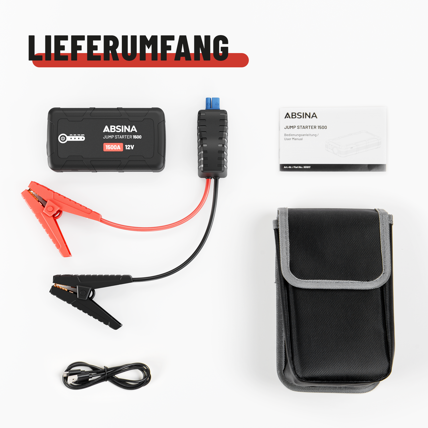 Auto Starthilfe Powerbank 1500A