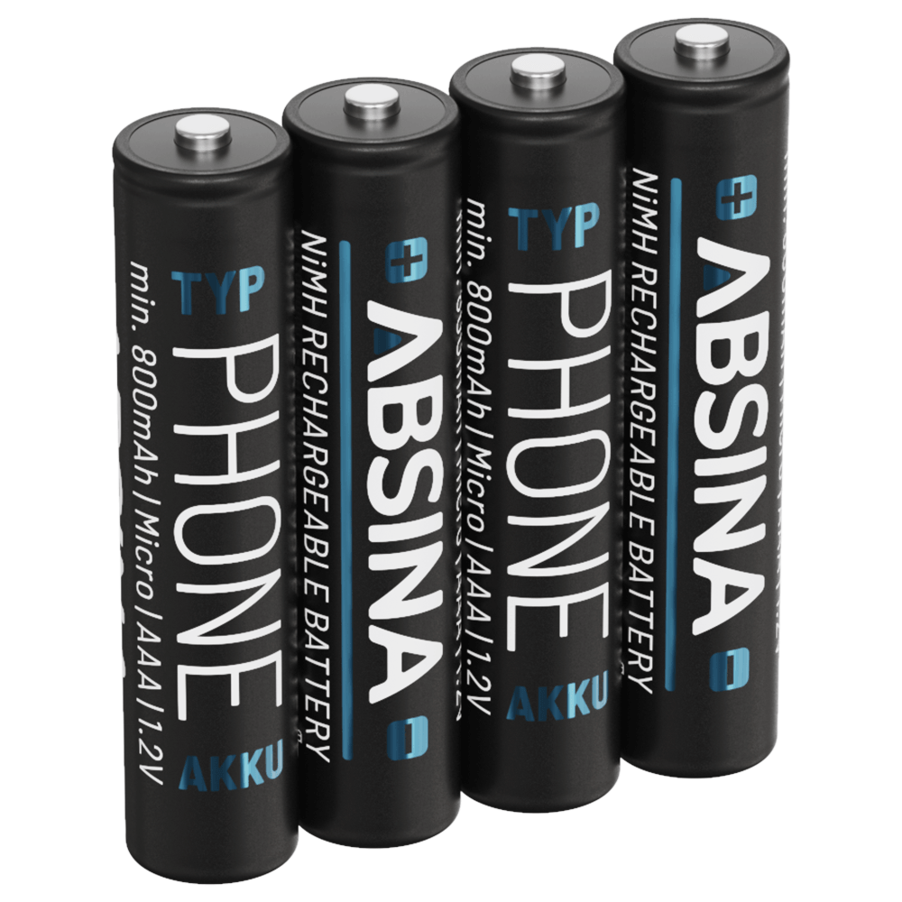 Micro AAA Phone Akkus wiederaufladbar 800 mAh 1,2V