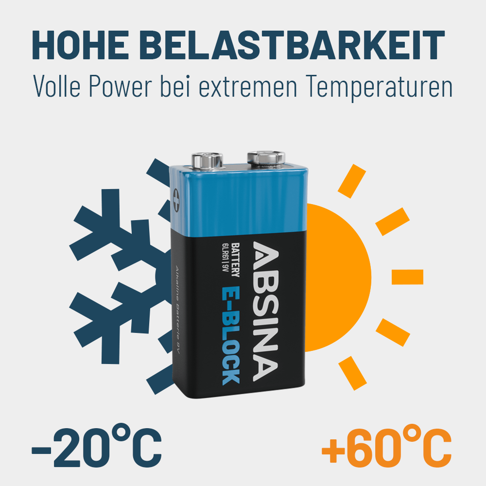 9V Block Batterien