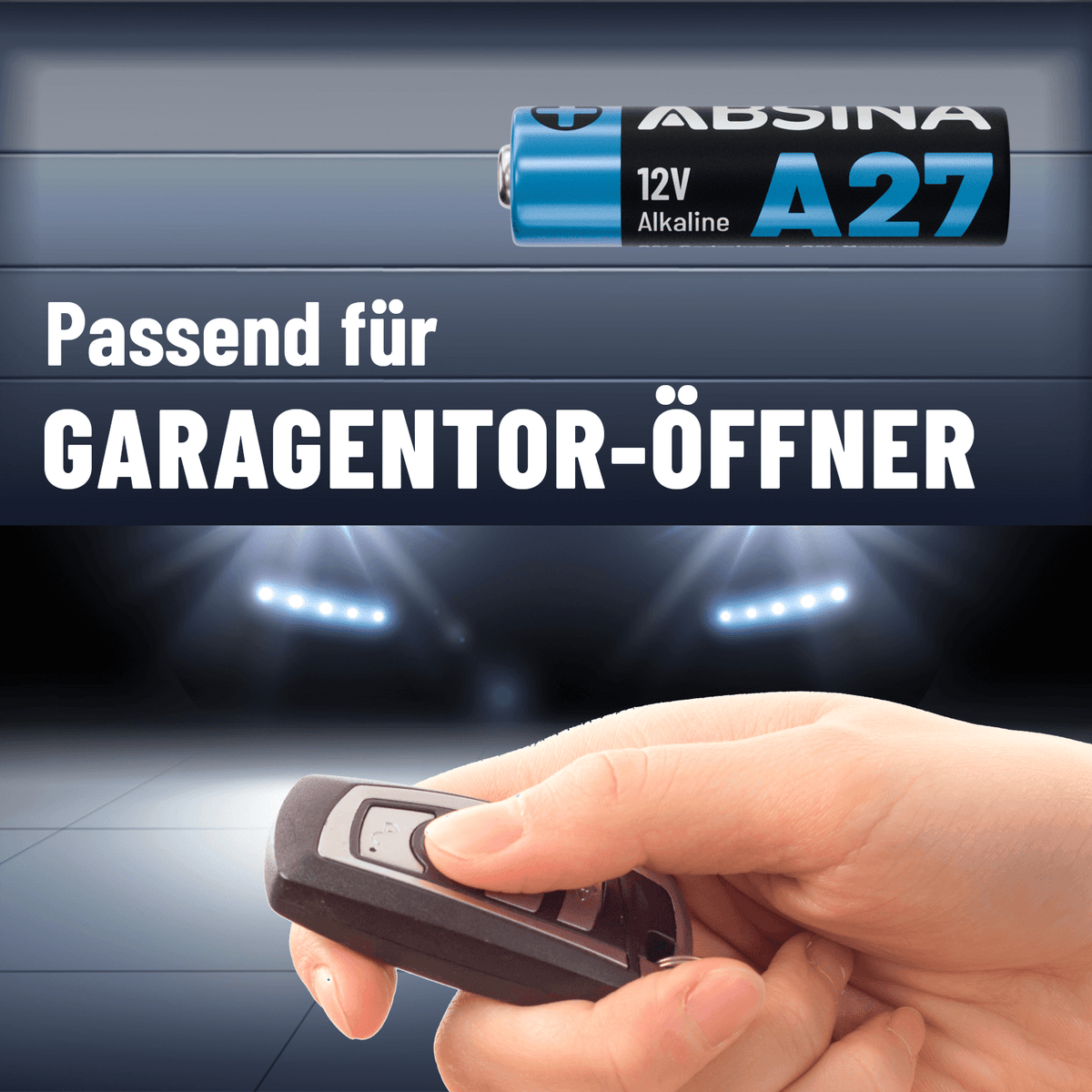 ABSINA A27 für Garagentor Öffner 401035-4