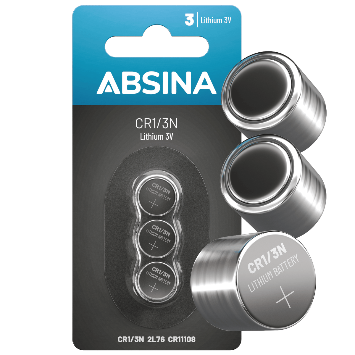 ABSINA CR1/3N Batterie Lithium 3V - CR11108 Hauptbild