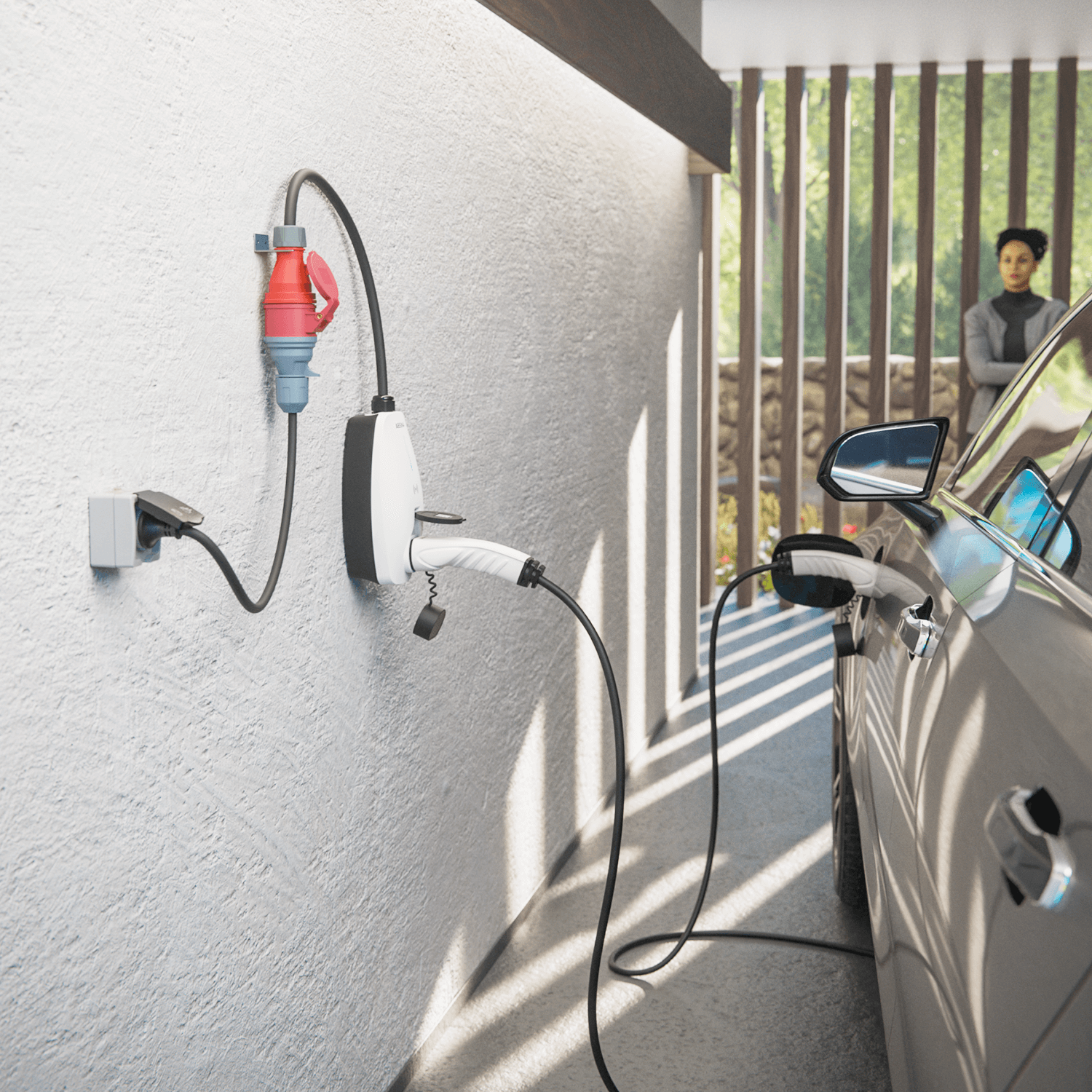 Adapter Schuko Stecker auf CEE Kupplung 16A 911007-1