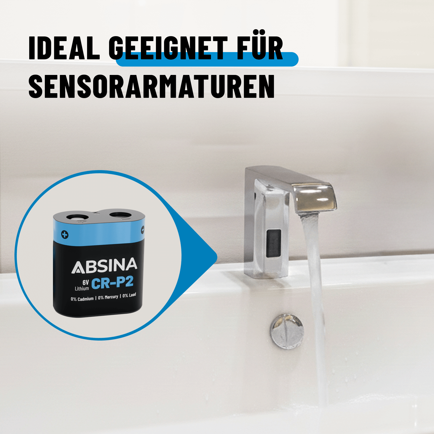 CRP Lithium 6V ideal für Sensoramaturen 401500-2