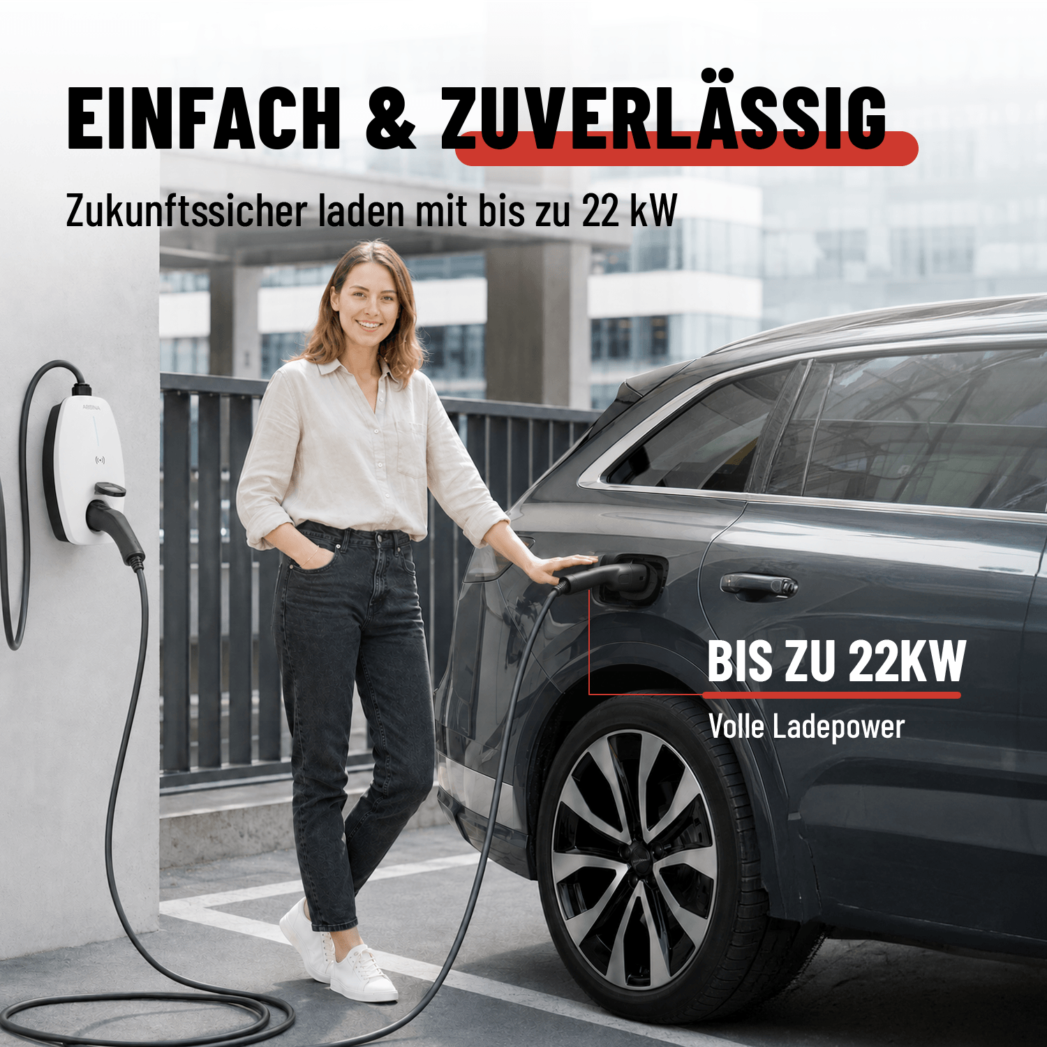 Typ 2 Ladekabel 22kW 32A 3-phasig Mode 3