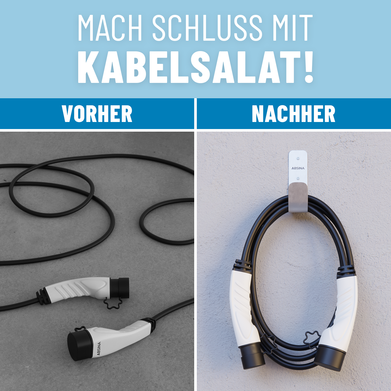 Ladekabel Halterung