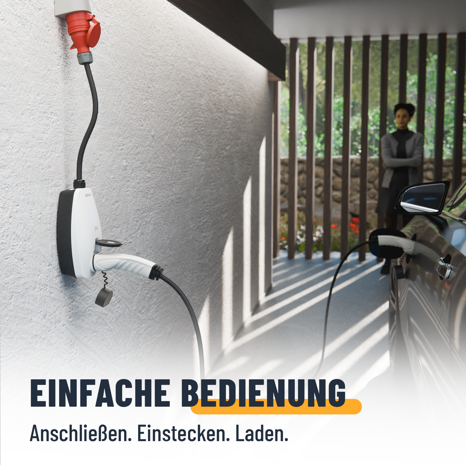 Mobile Wallbox CEE 11kW mit App Steuerung & Ladekabel Typ 2 11kW