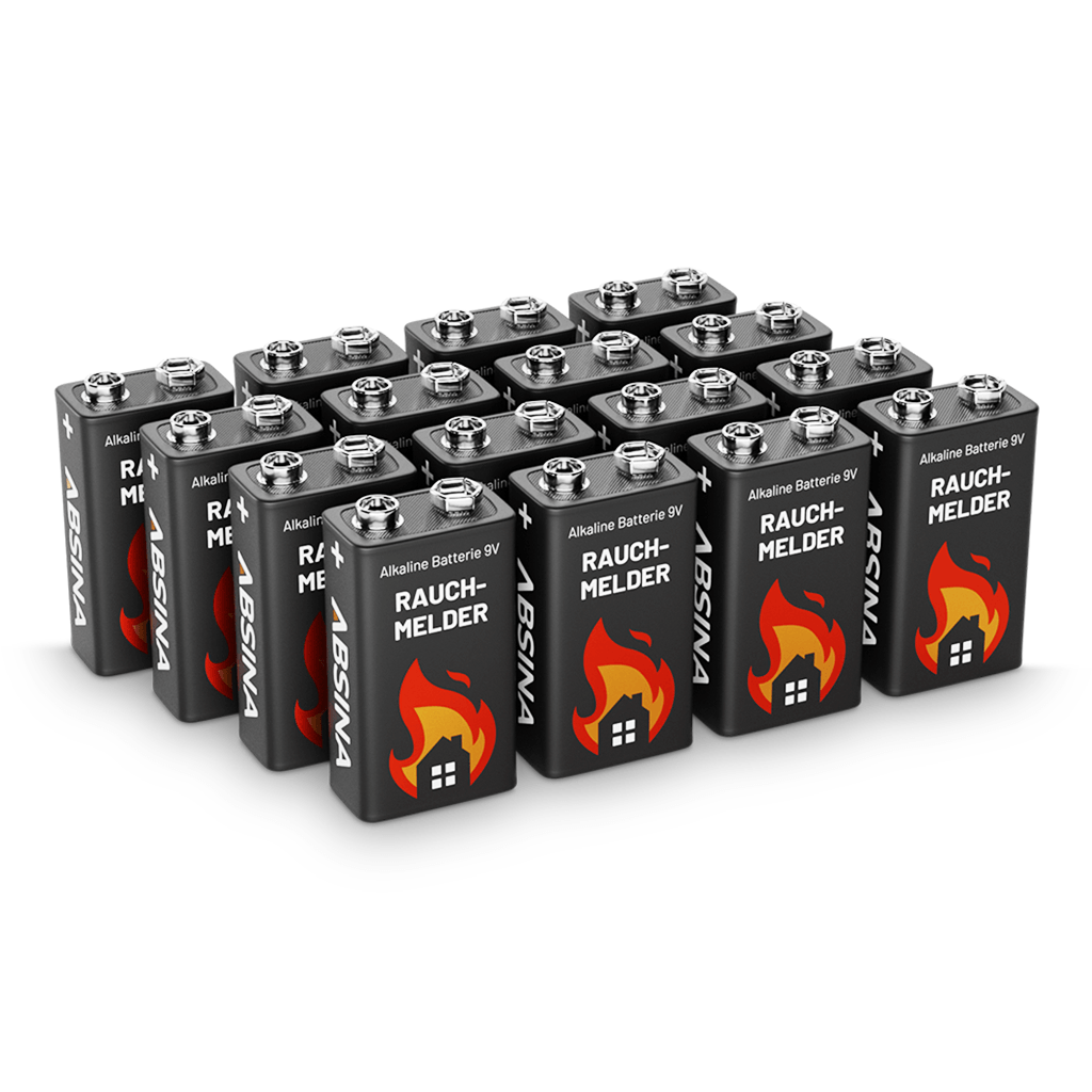 9V Rauchmelder Batterie