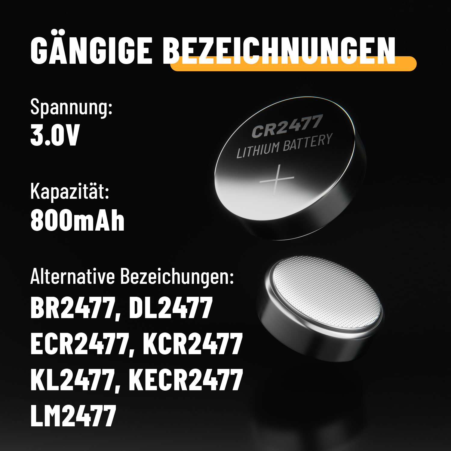 Knopfzelle CR2477