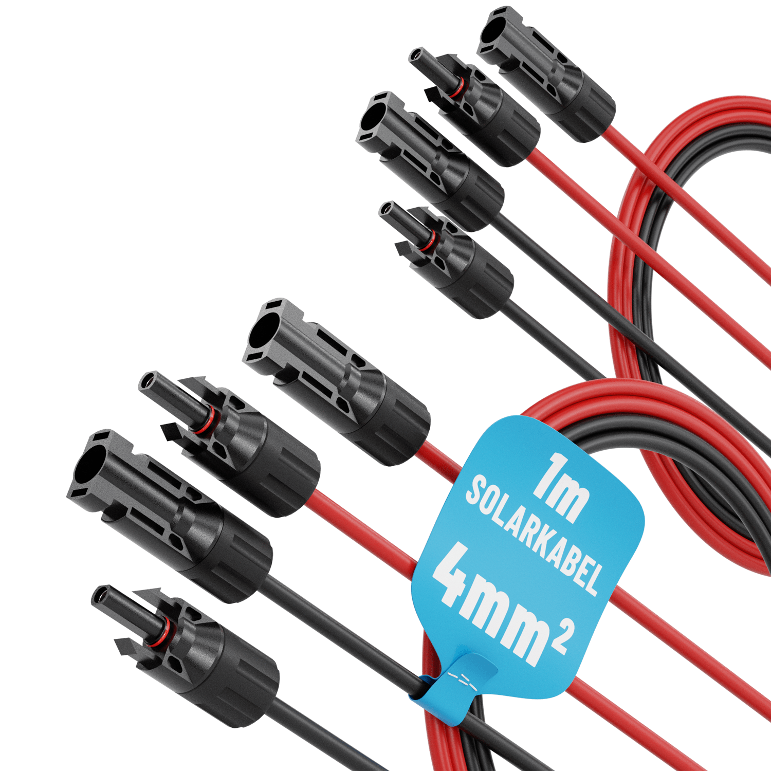 Solarkabel 2x 1m 4mm²
