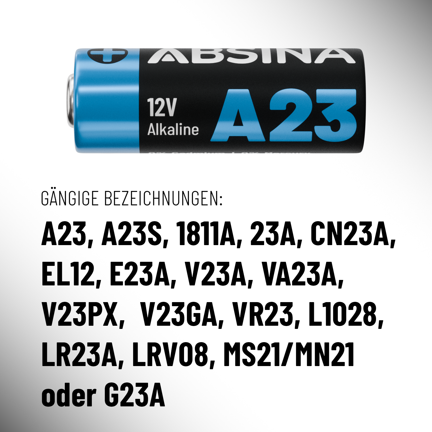 A23 Batterie Alkaline 12V