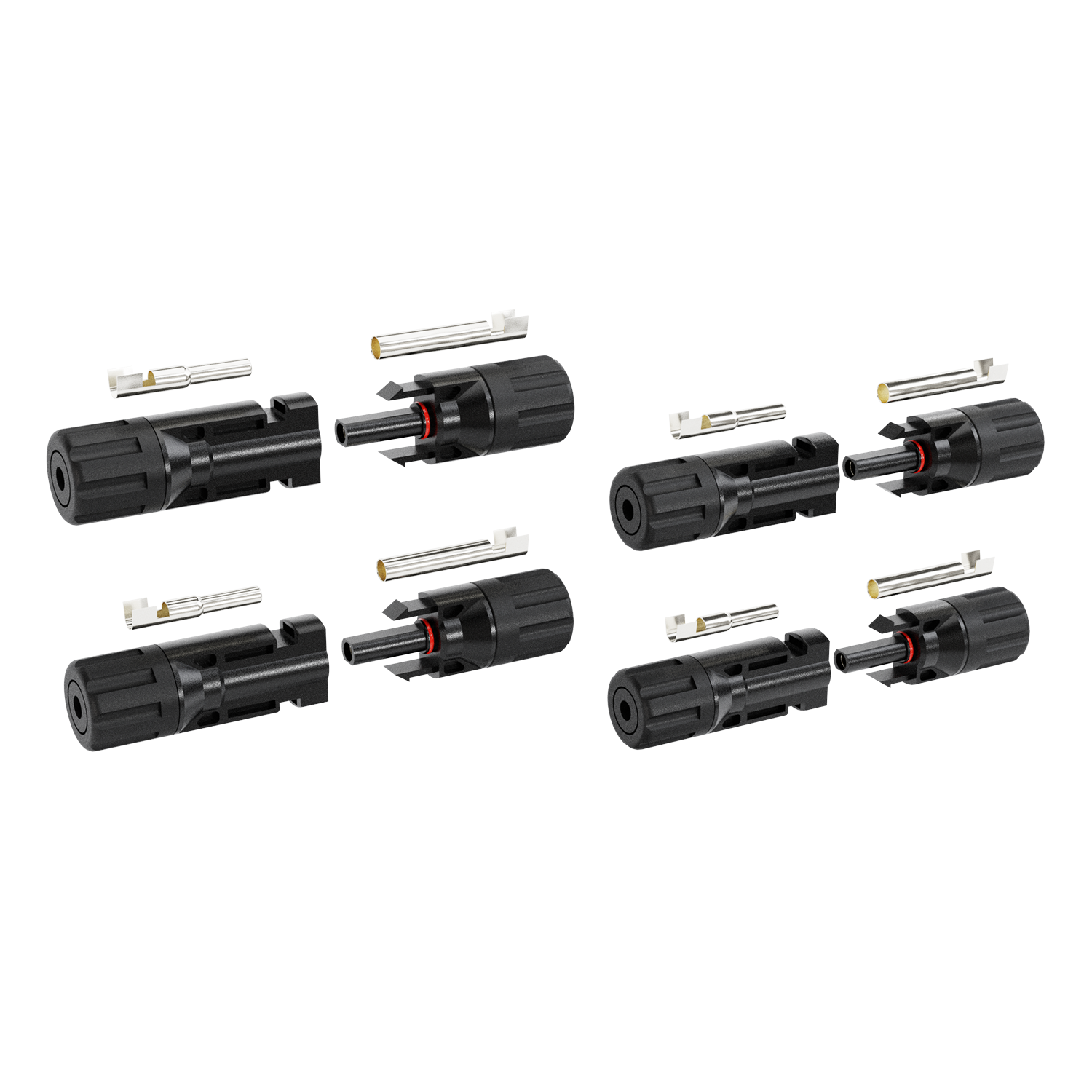 4x Solarstecker + Schlüssel