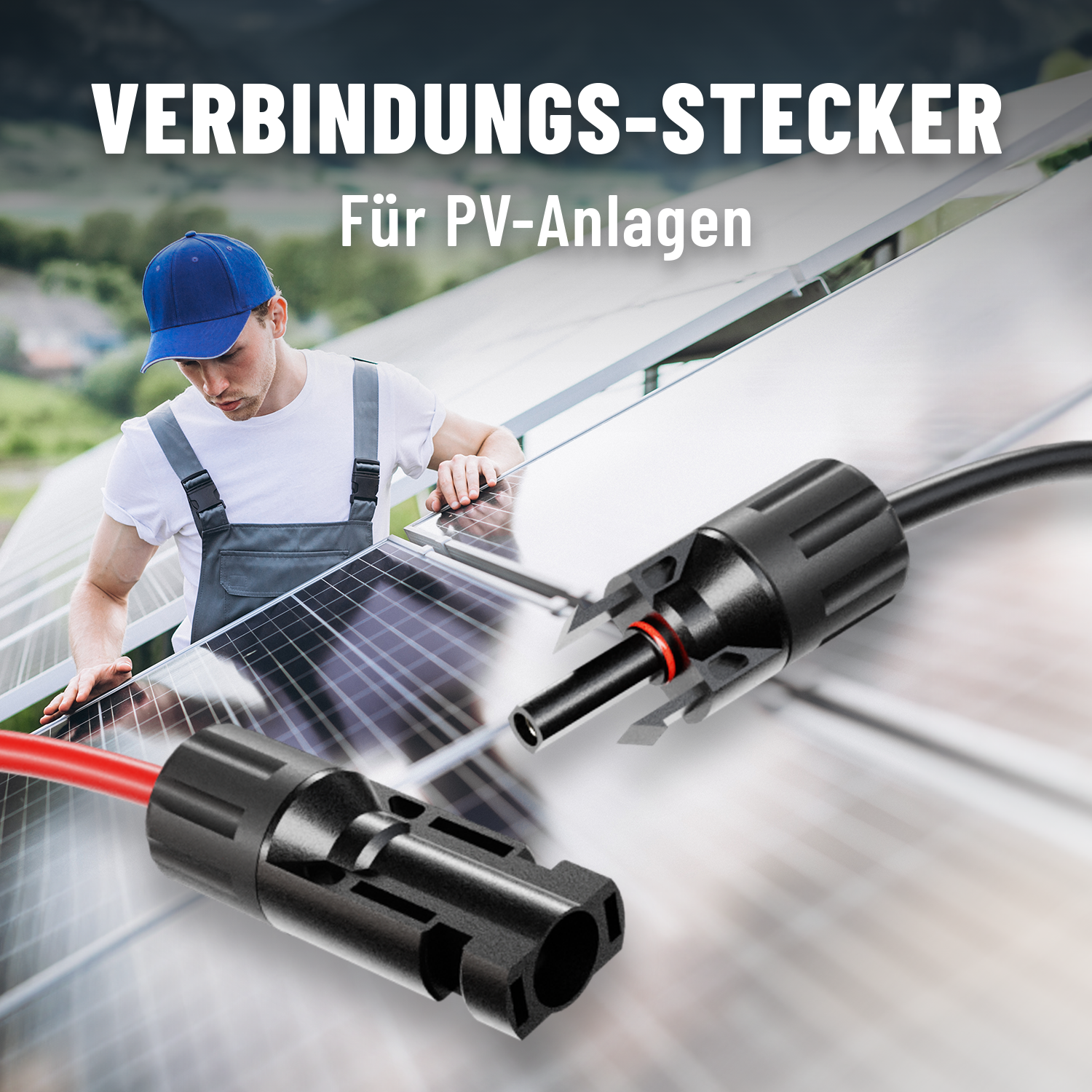 4x Solarstecker + Schlüssel