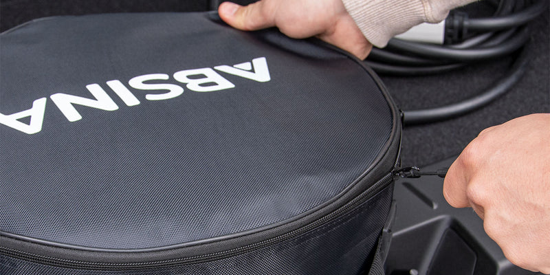 ABSINA Ladekabeltasche bietet Schutz für Typ 2 Ladekabel