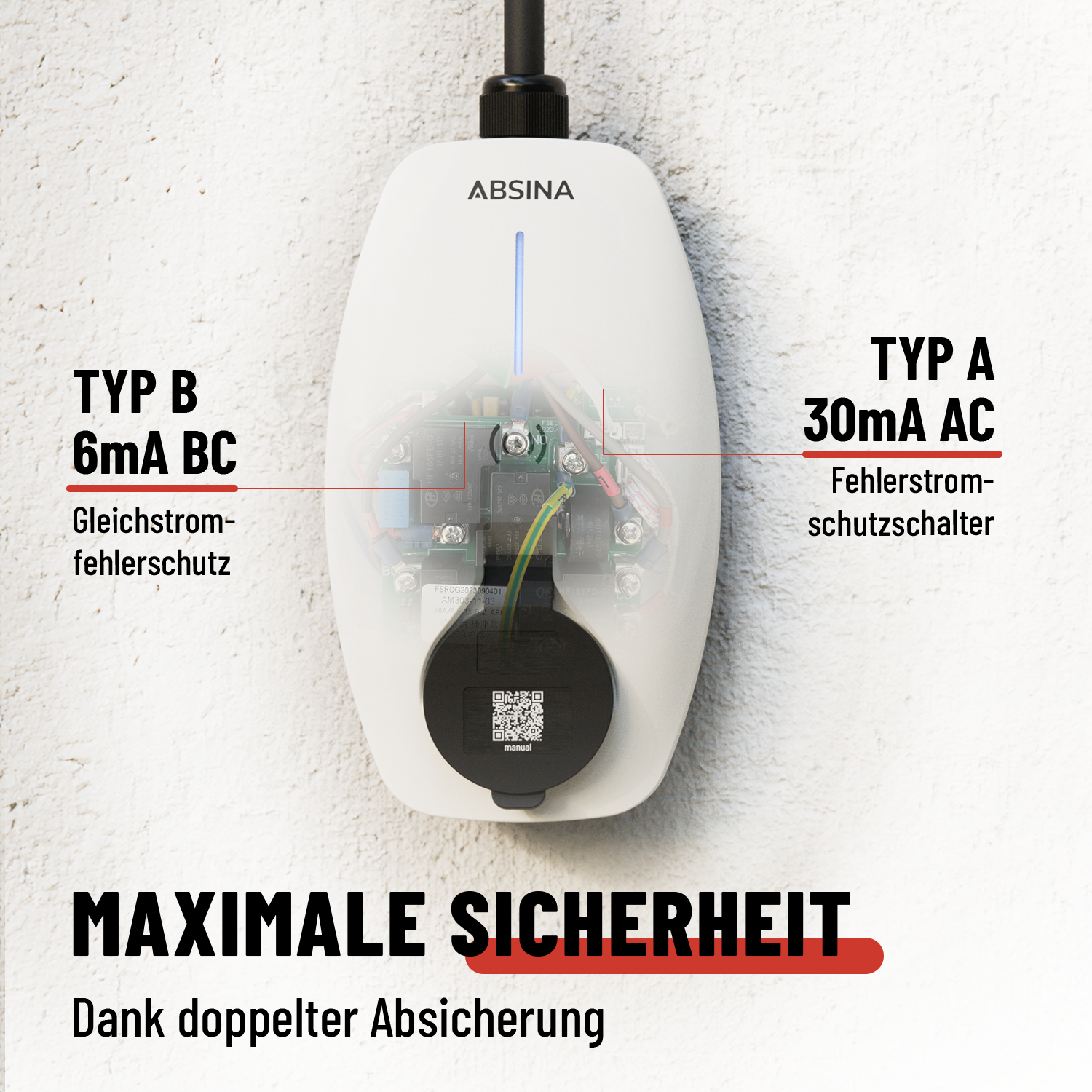 Mobile Wallbox CEE 11kW mit App Steuerung & Ladekabel Typ 2 11kW