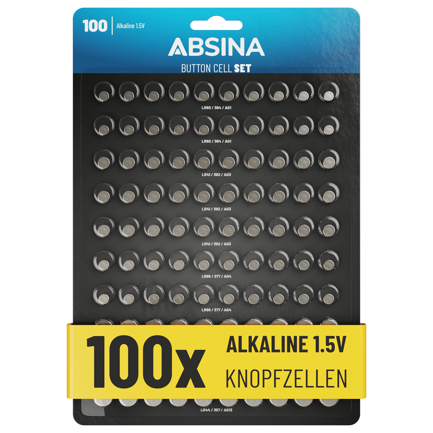 Knopfzellenset 50-teilig