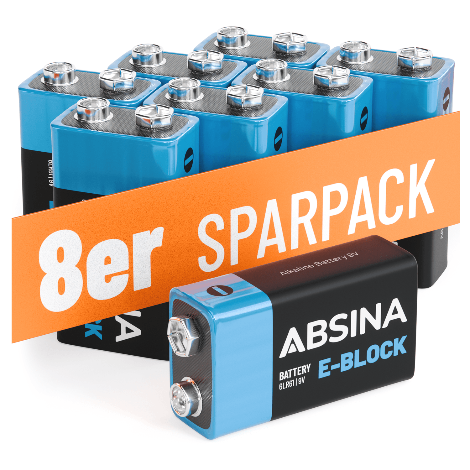 9V Block Batterien