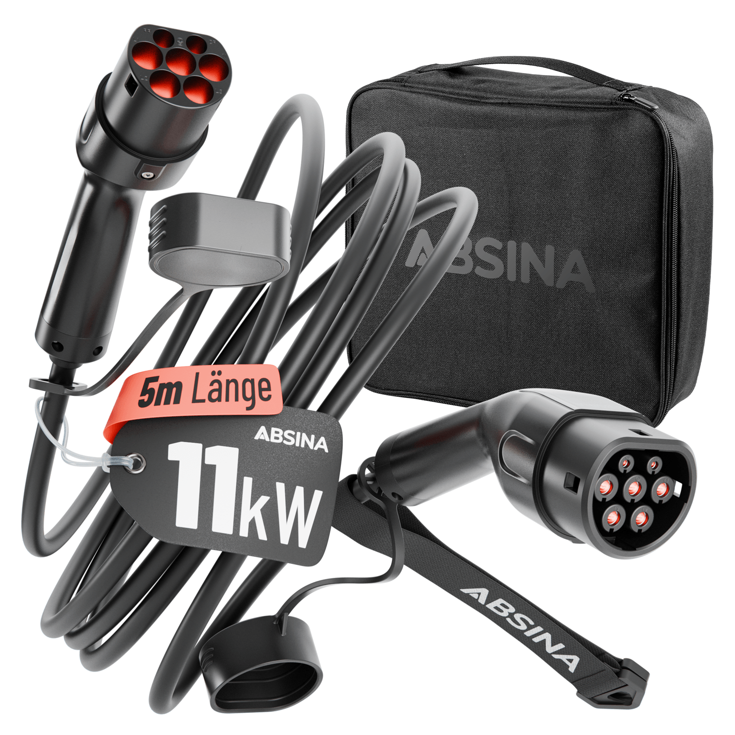 Typ 2 Ladekabel 11kW 16A 3-phasig Mode 3
