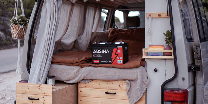 ABSINA LiFePO4 Batterie für Camping