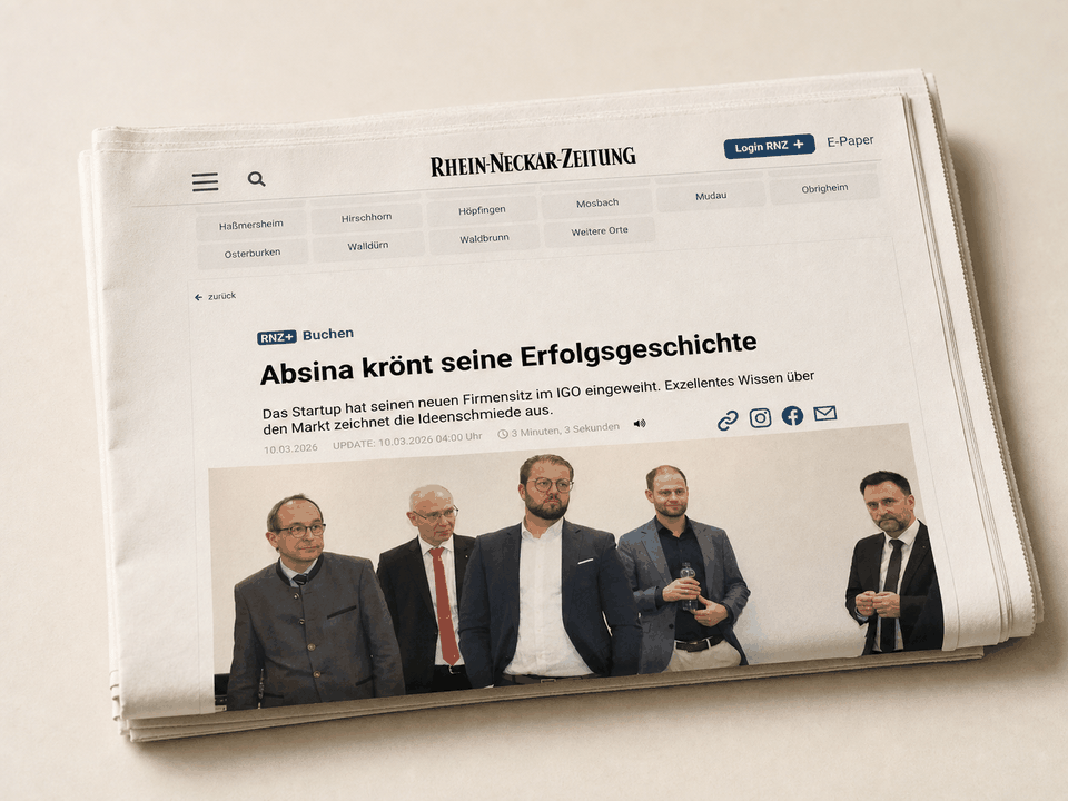 Buchen: Absina krönt seine Erfolgsgeschichte