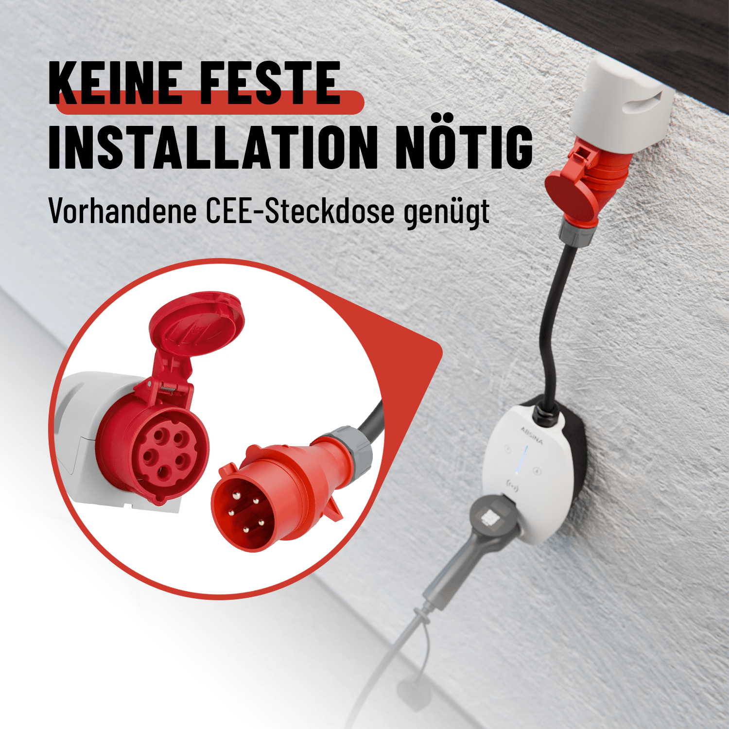 Mobile Ladestation Elektroauto ohne Installation 301018-1