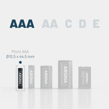 Micro AAA Phone Akkus wiederaufladbar 800 mAh 1,2V
