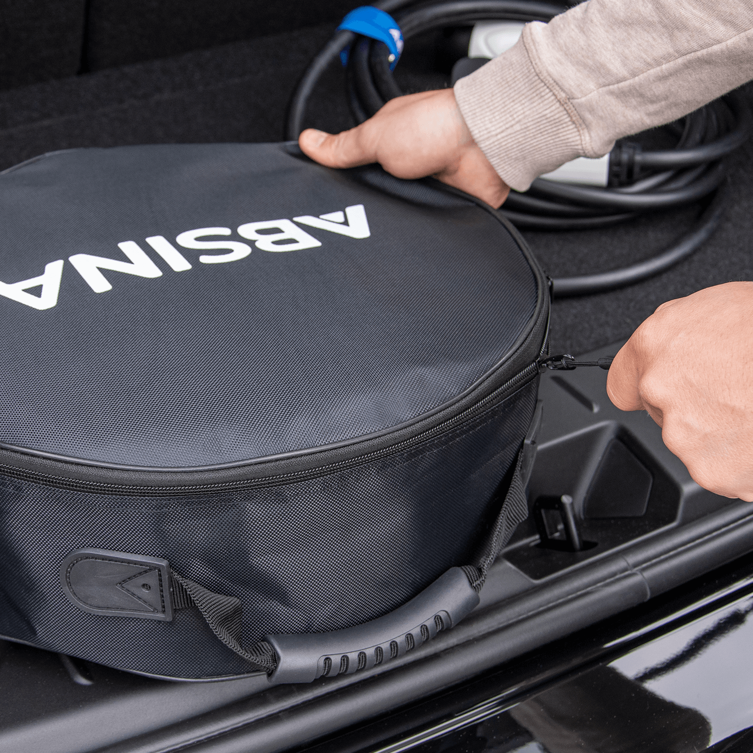 EVify Typ 2 Ladekabel Tasche für den Kofferraum • EV Kabeltasche